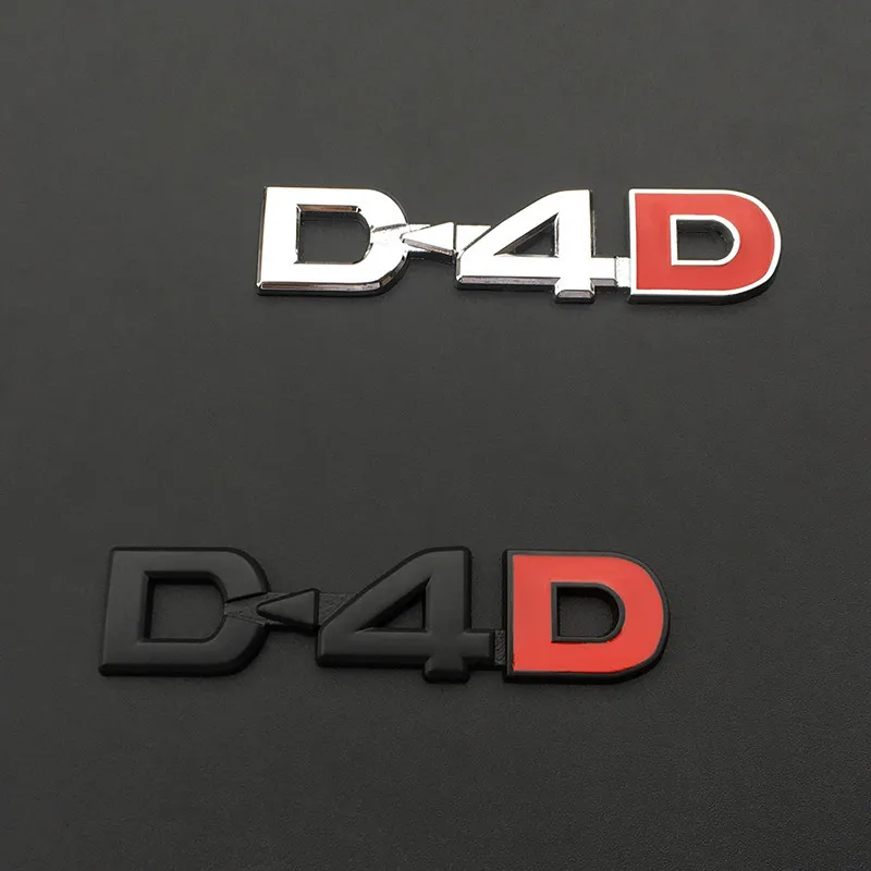 

1 Pcs 3D Metal D4D Logo Stickers Car Rear Trunk Body Emblem For Toyota Land Cruiser Corolla RAV4 Prado Avensis Camry Car Styling