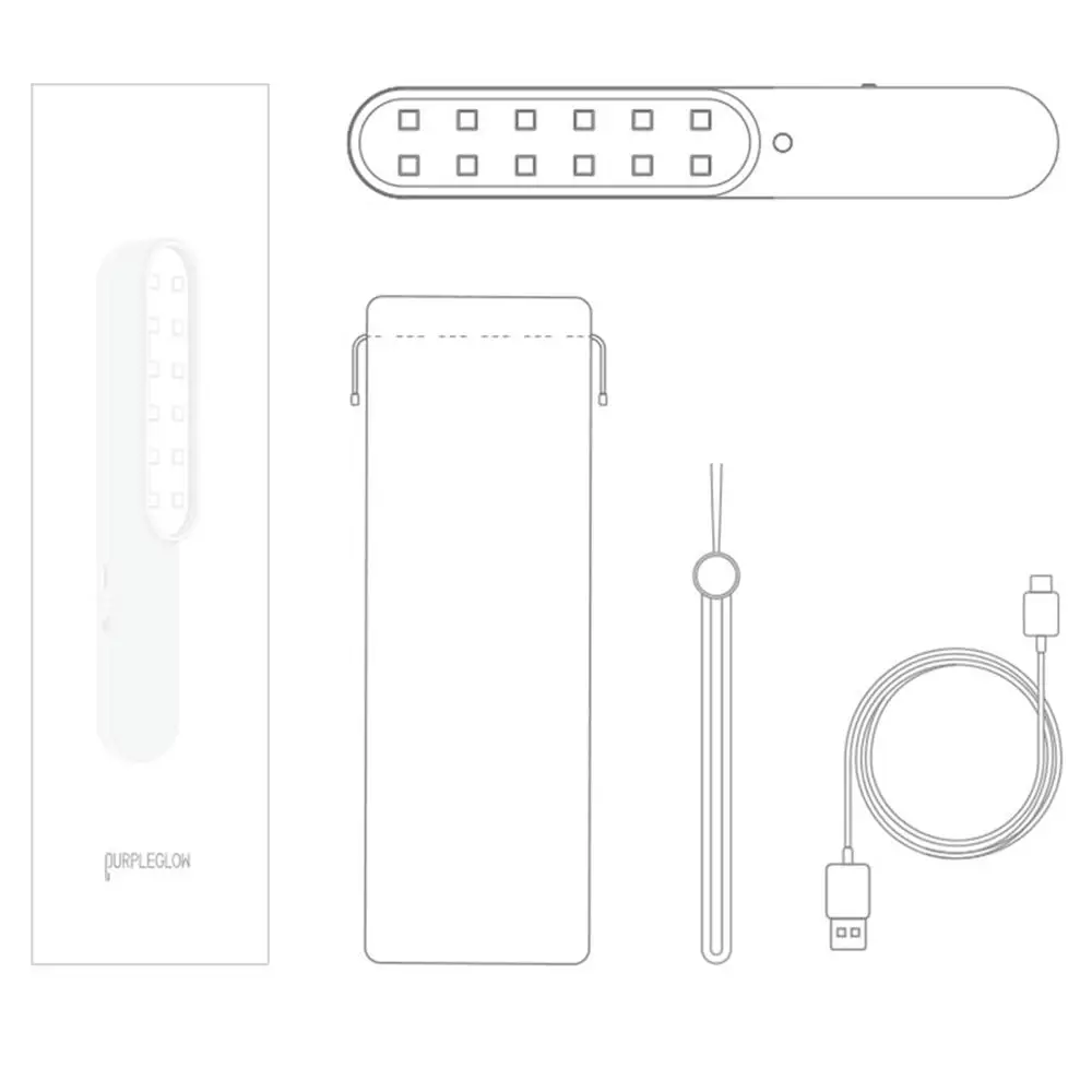 

Freeshipping Portable UV Light Sanitizer Wand Ultraviolet Disinfection Lamp USB Charging UVC Sterilizer Light For HomeTravel