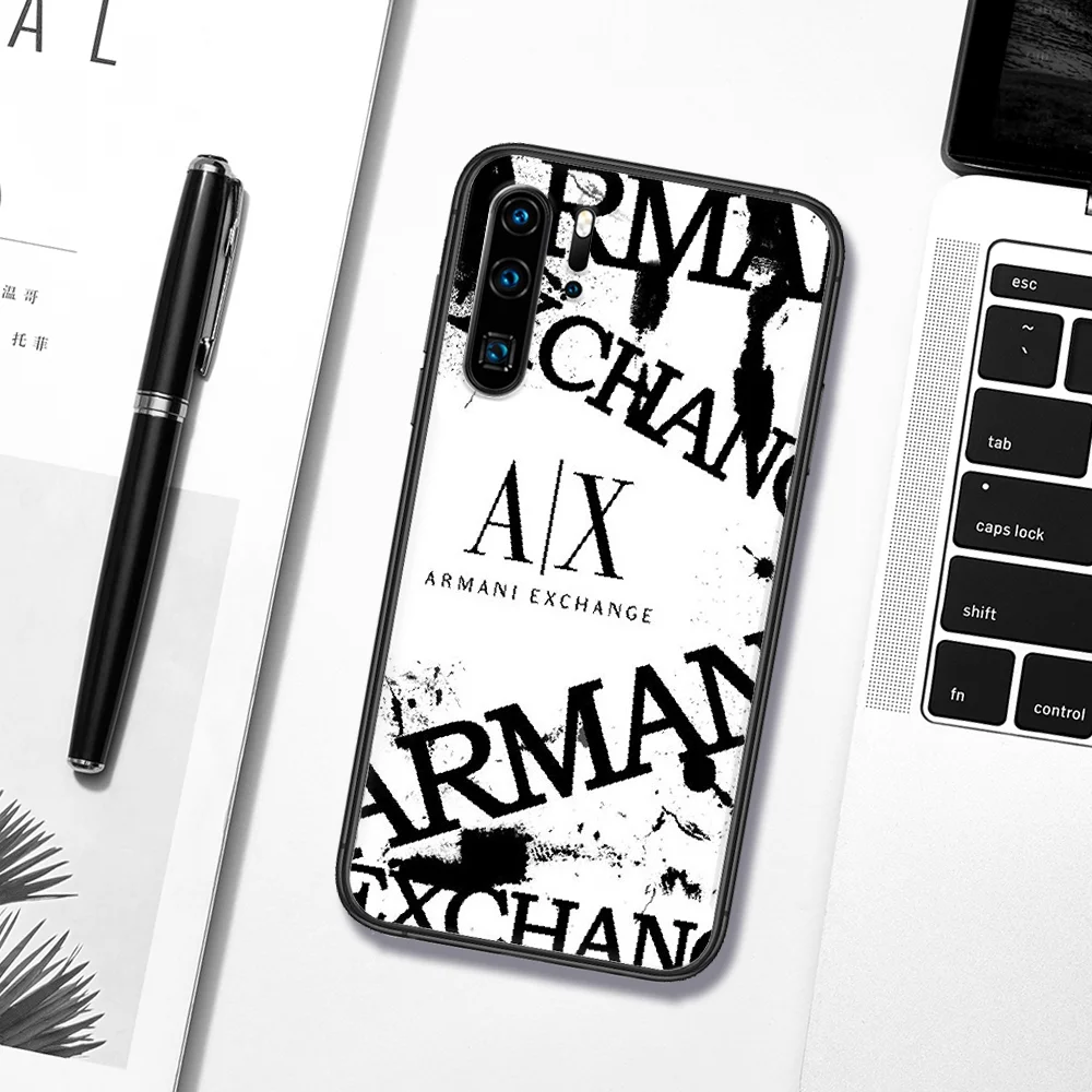 

Italy Ltalian Luxury Brand EA7 Phone Case For Huawei P Mate 10 20 30 40 Pro Lite Smart 2019 2021 black Funda Silicone Cover Tpu