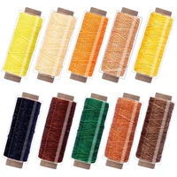 kaobuy%c2%a010pcs 150d leather waxed thread cord for diy handicraft tool hand stitching thread for leather craft diy bookbinding