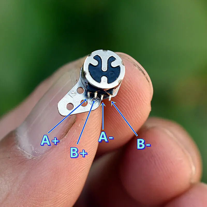 Микро 2 фазный 4 проводной шаговый двигатель микро мини диаметр 7 мм маленький