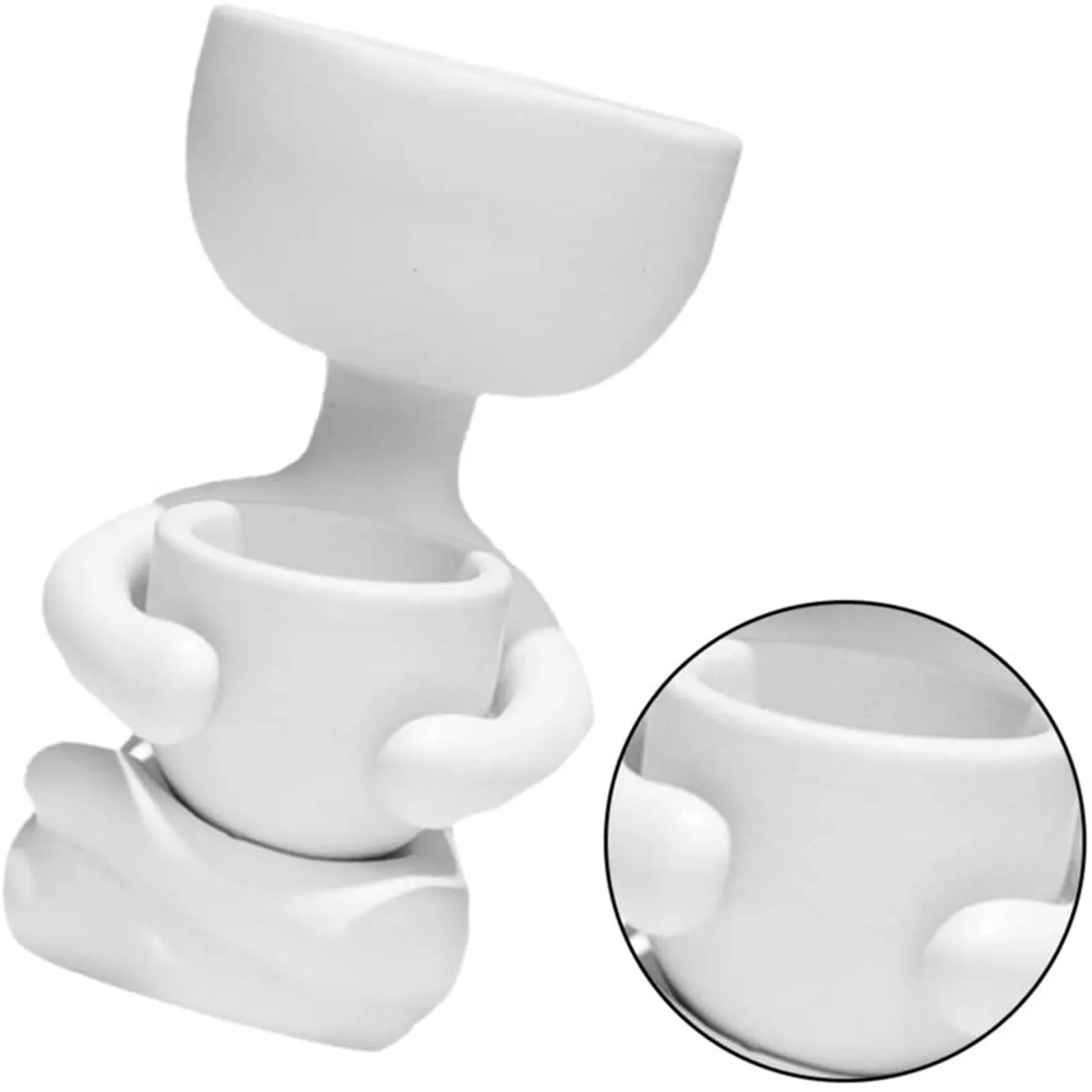 Керамический цветочный горшок человеческое творческое украшение Скандинавская