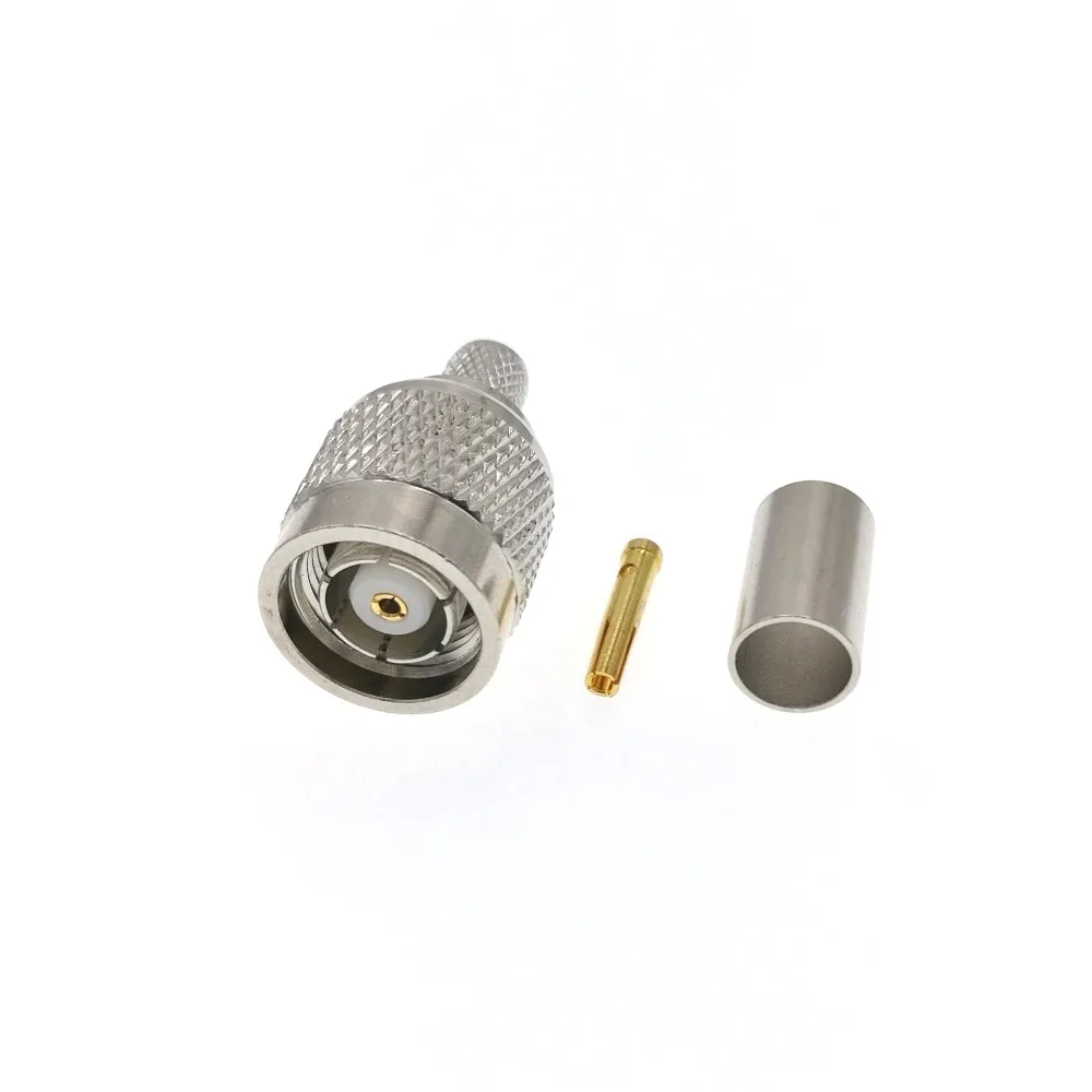 10 шт. RP TNC штыревой разъем центр обжимной RF для RG 8X LMR240 RG8X LMR 240|connector straight|connector