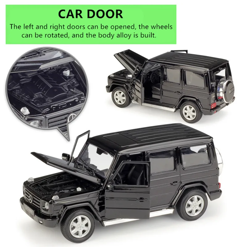 WELLY 1:24 внедорожник Mercedes Benz класса G модель спортивного автомобиля из сплава