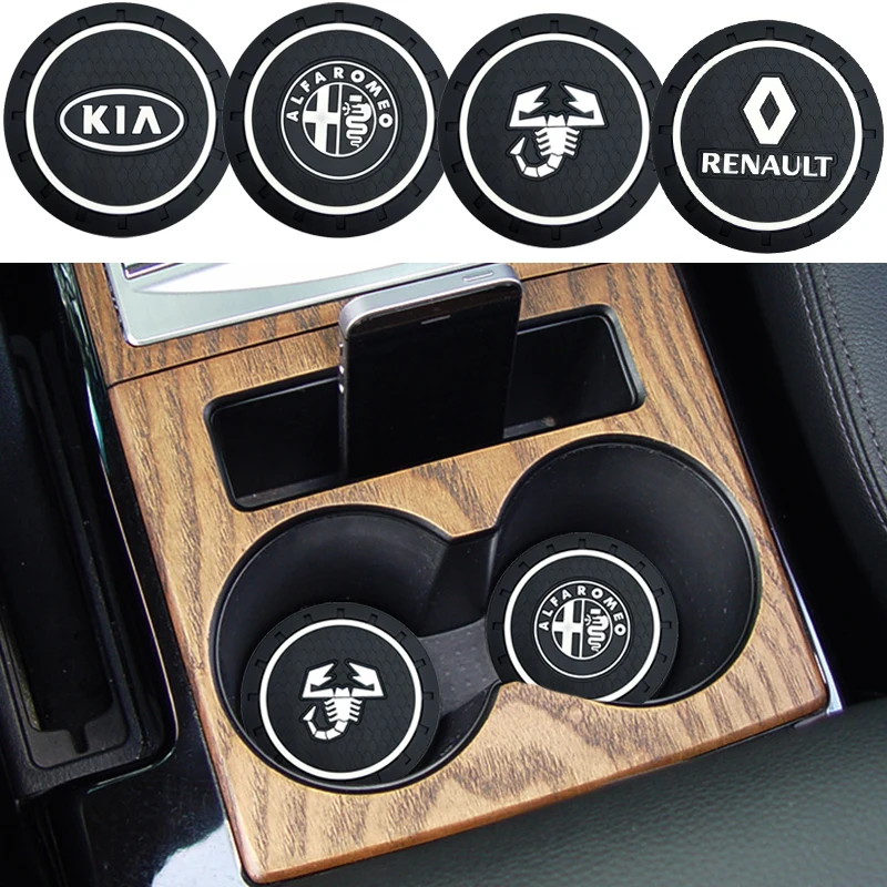 1 шт. автомобильный нескользящий коврик для подстаканника Volkswagen VW Golf 4 6 7 GTI Tiguan Passat