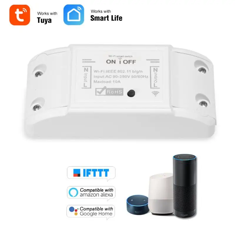 

Smart Plug WiFi Socket EU 10A Power Monitor Timing Function Tuya SmartLife APP Control Works With Alexa Google Assistant