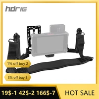 hdrig camera director%e2%80%99s monitor cage rig with dual rubber handgrip neck shoulder strap battery plate photography accessories