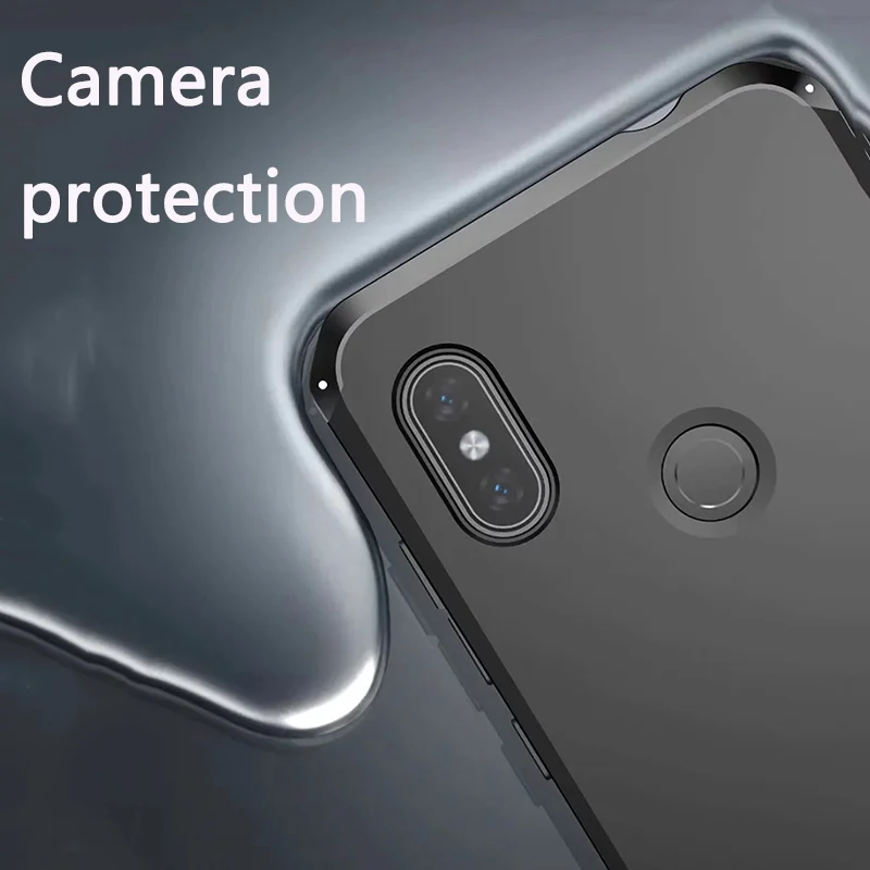 Роскошный бронированный чехол для Xiaomi Redmi Note 7 Pro Чехол Note6 Алюминиевый металлический бампер жесткий ТПУ задняя крышка для Xiaomi 8 SE чехол