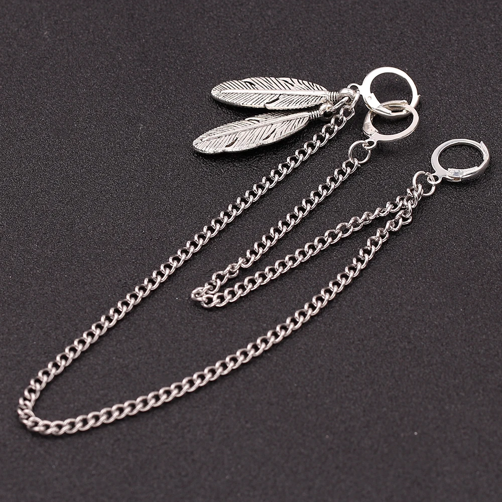 Серьги гвоздики в стиле хип хоп шикарные серьги виде перьев бананов Листьев