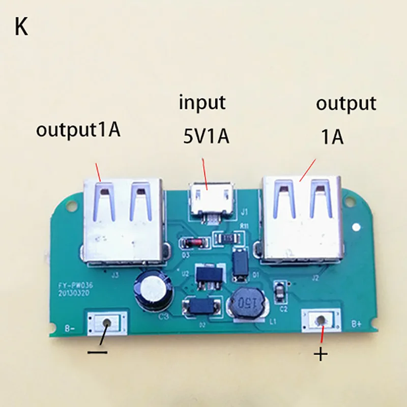 5 в 3 А Блок питания для мобильного аккумулятора плата PCB контроллер зарядки два usb