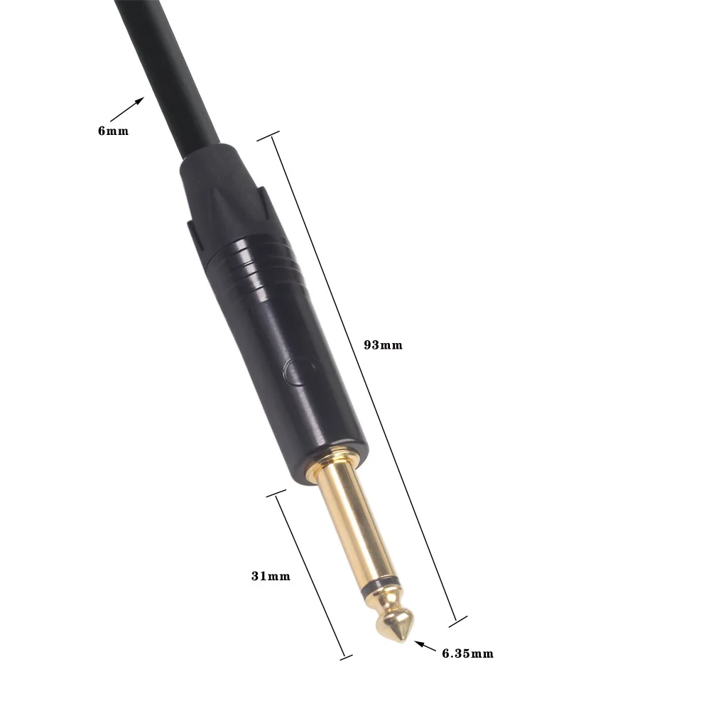 

Corrosion-resistant High-fidelity Transmission 6.35mmjack Audio Cable To Male Aux Cable1.8m 3m 5m 10mfor Guitar Mixer Amplifier