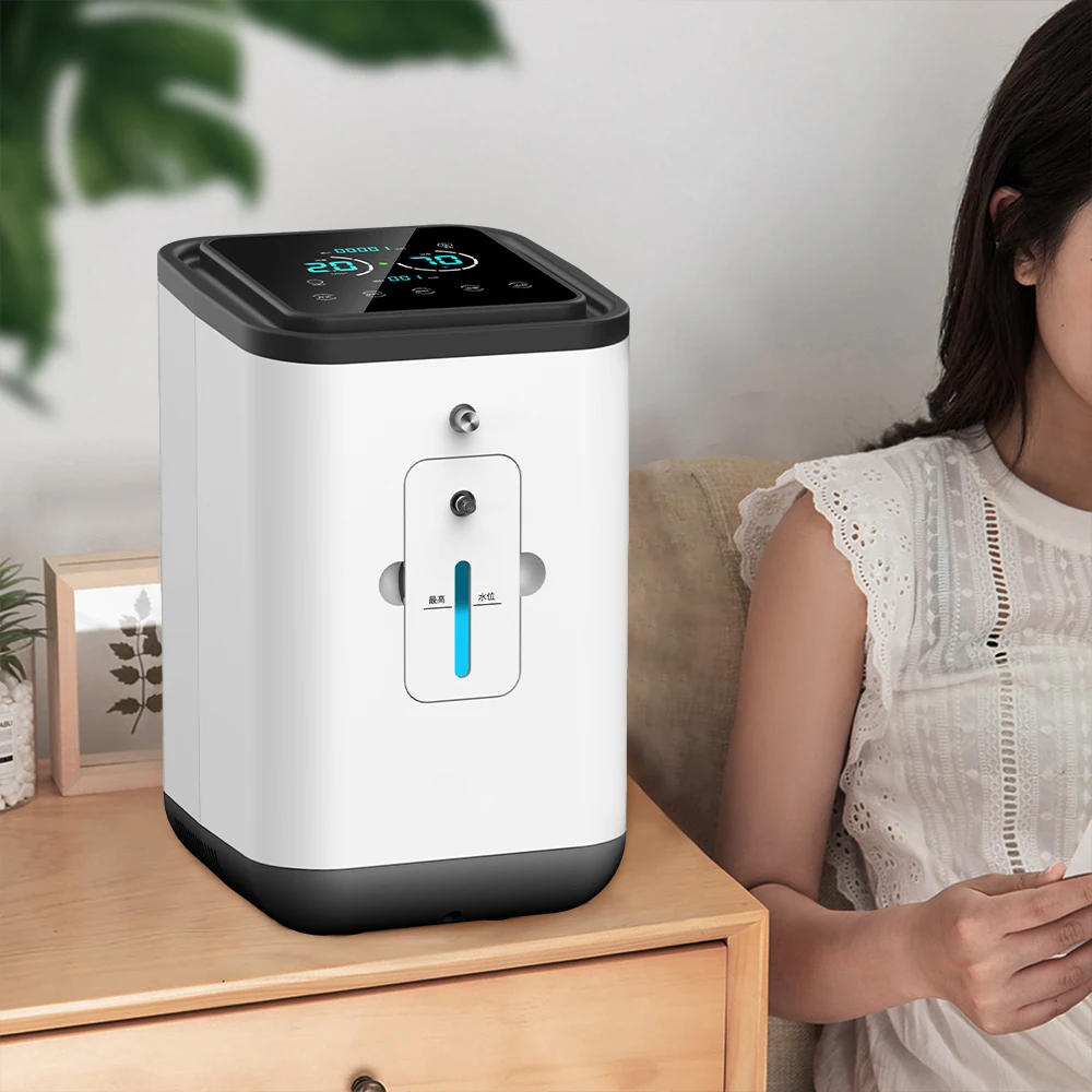 

Портативный концентратор кислорода, 1-7 л, AC110-220V, светодиодный сенсорный экран высокой очистки, низкий уровень шума