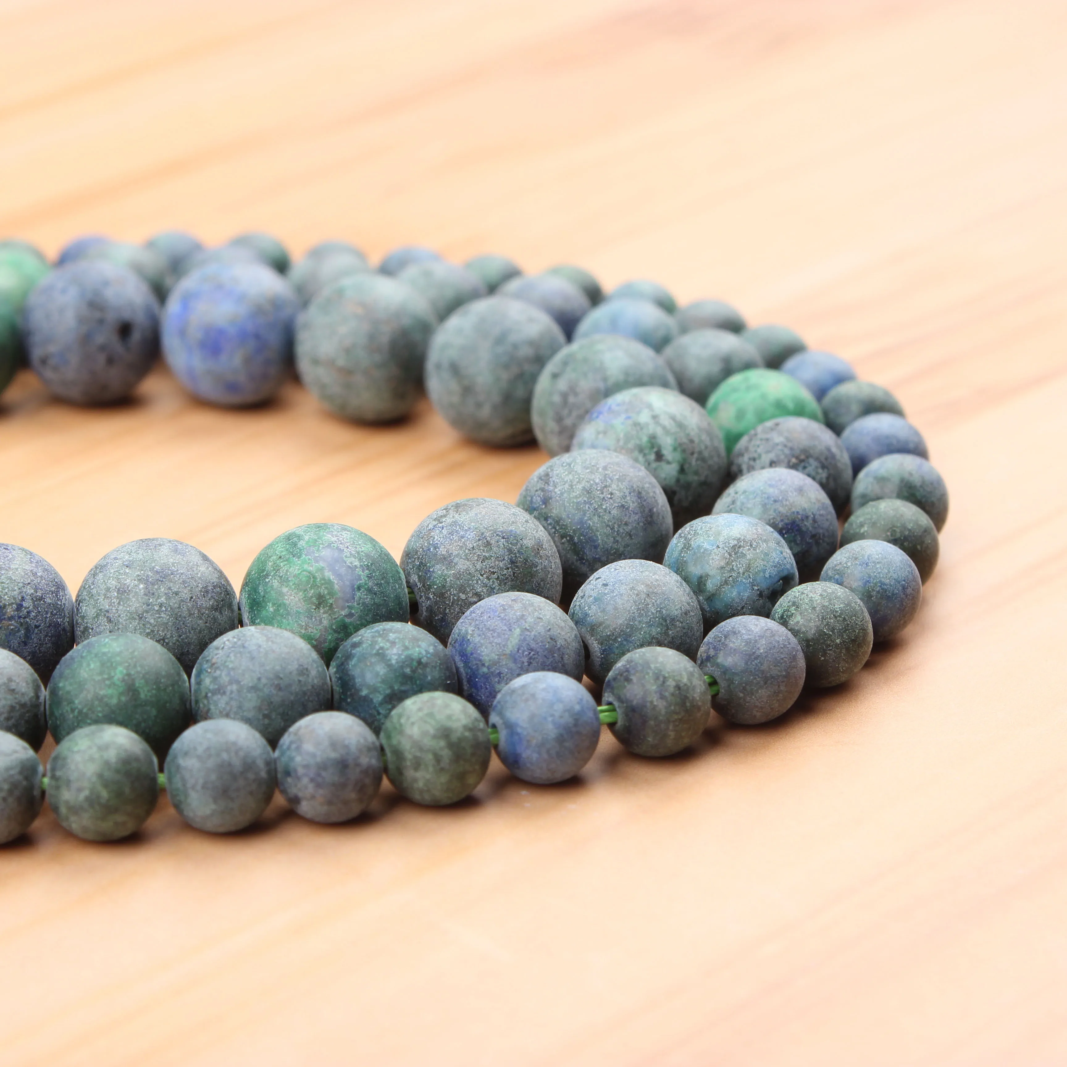 

Natural Frosted Phoenix Green 4/6/8/10/12mmBeadRoundBeadSpacerJewelryBeadLooseBeadsForJewelryMakingDIYBracelet