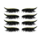 Многоразовые Накладные ресницы подводка для глаз 4 пары подводка для глаз стикер для ресниц s 