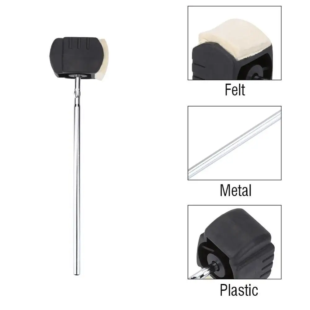 

Bass Drum Pedal Beater Felt Handle Percussion Instrument Accessory Drum Pedal Beater