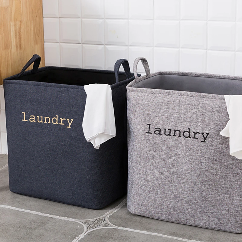 

Foldable Laundry Basket Large Capacity Dirty Clothes Storage Basket With Handle Collapsible Waterproof Toy Bucket Home Organizer