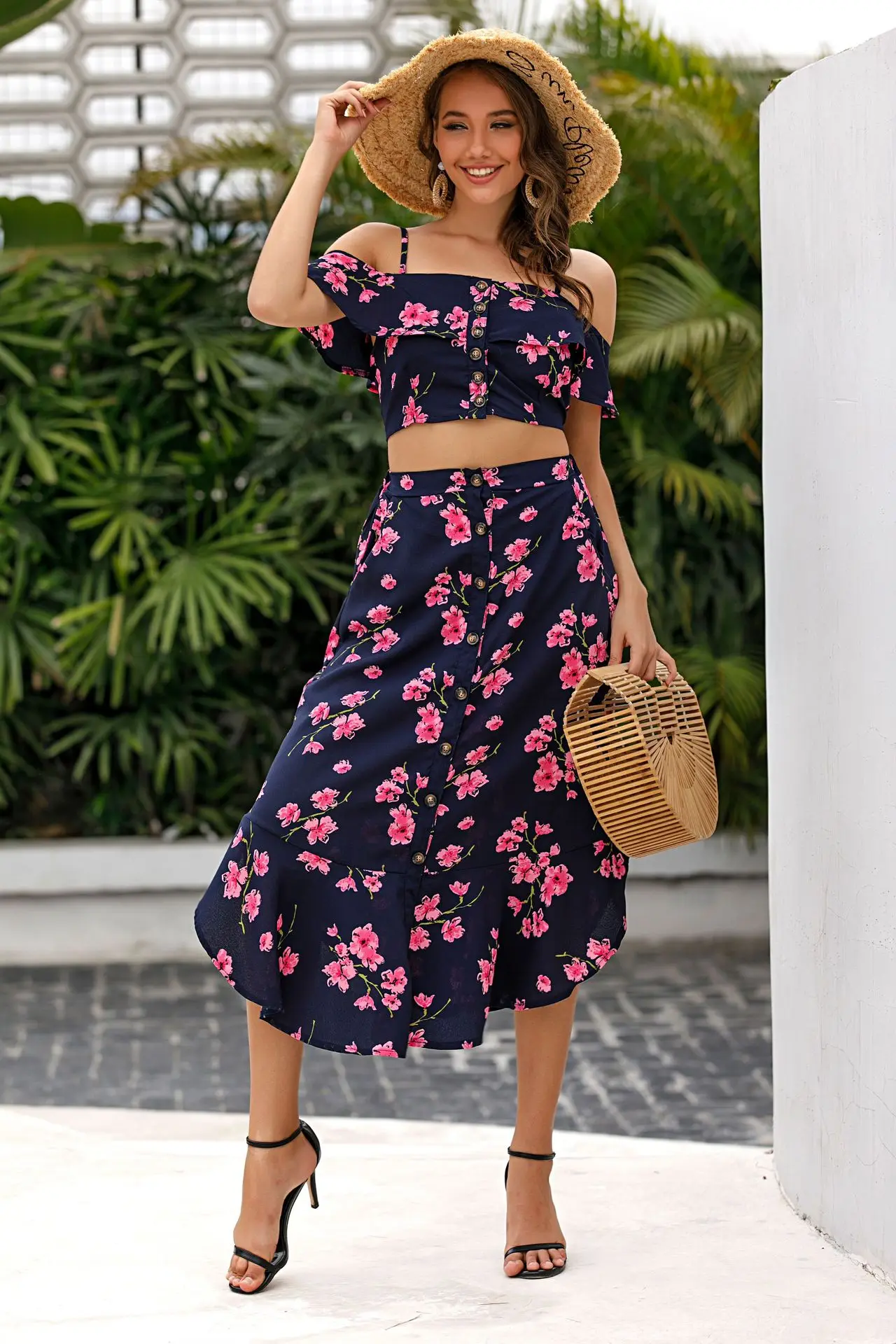 

Dresses for Women 2021 Origina Women's Clothing Summer off-Shoulder Spaghetti Straps plus Length DressSummer clothes for women