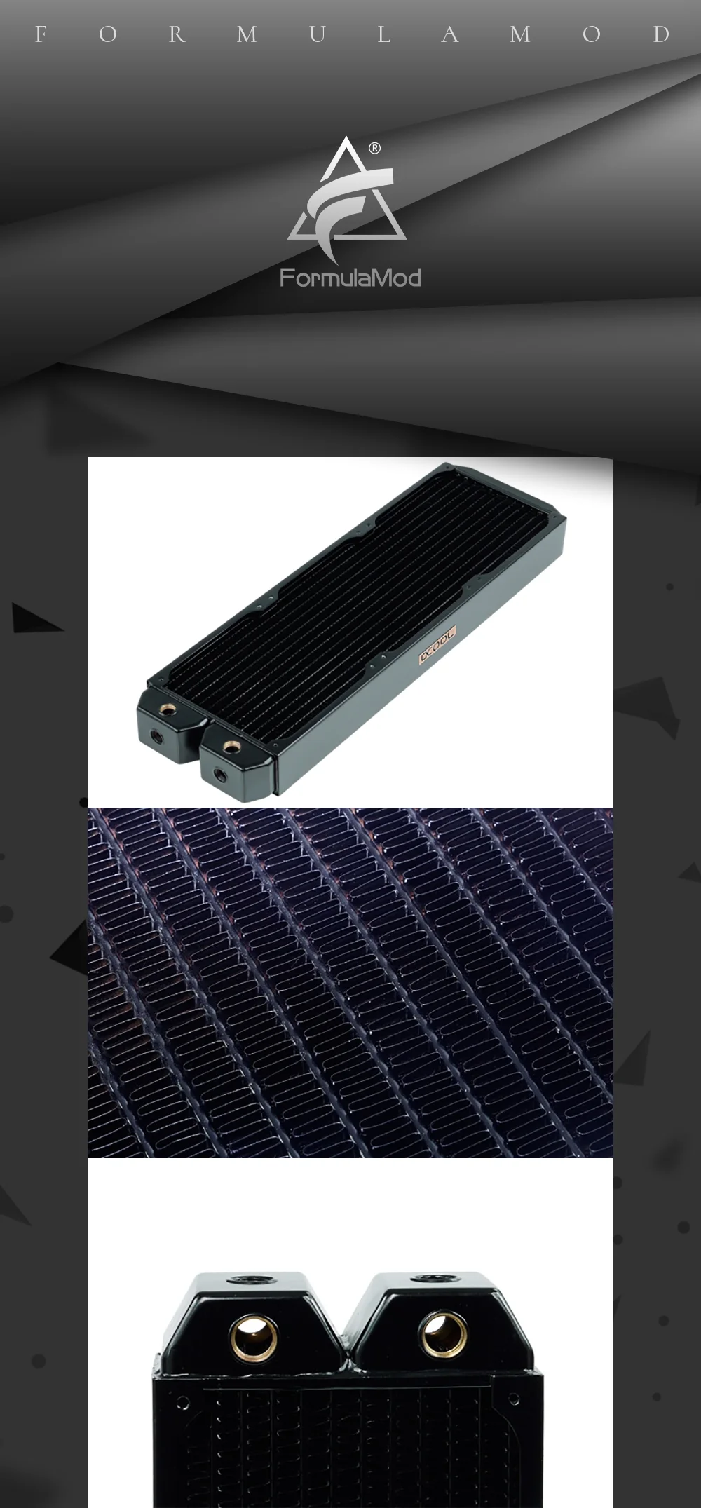 Холодный ряд полный медный радиатор Alphacool NexXxoS XT45 полная медь 420 мм