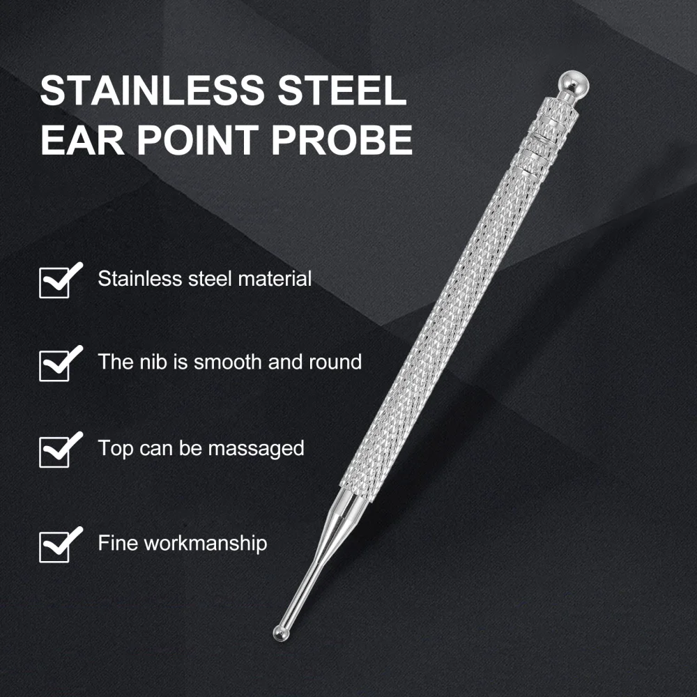 

2pcs Ear Point Probe Acupressure Pen Spring Rod Ear Point Massager