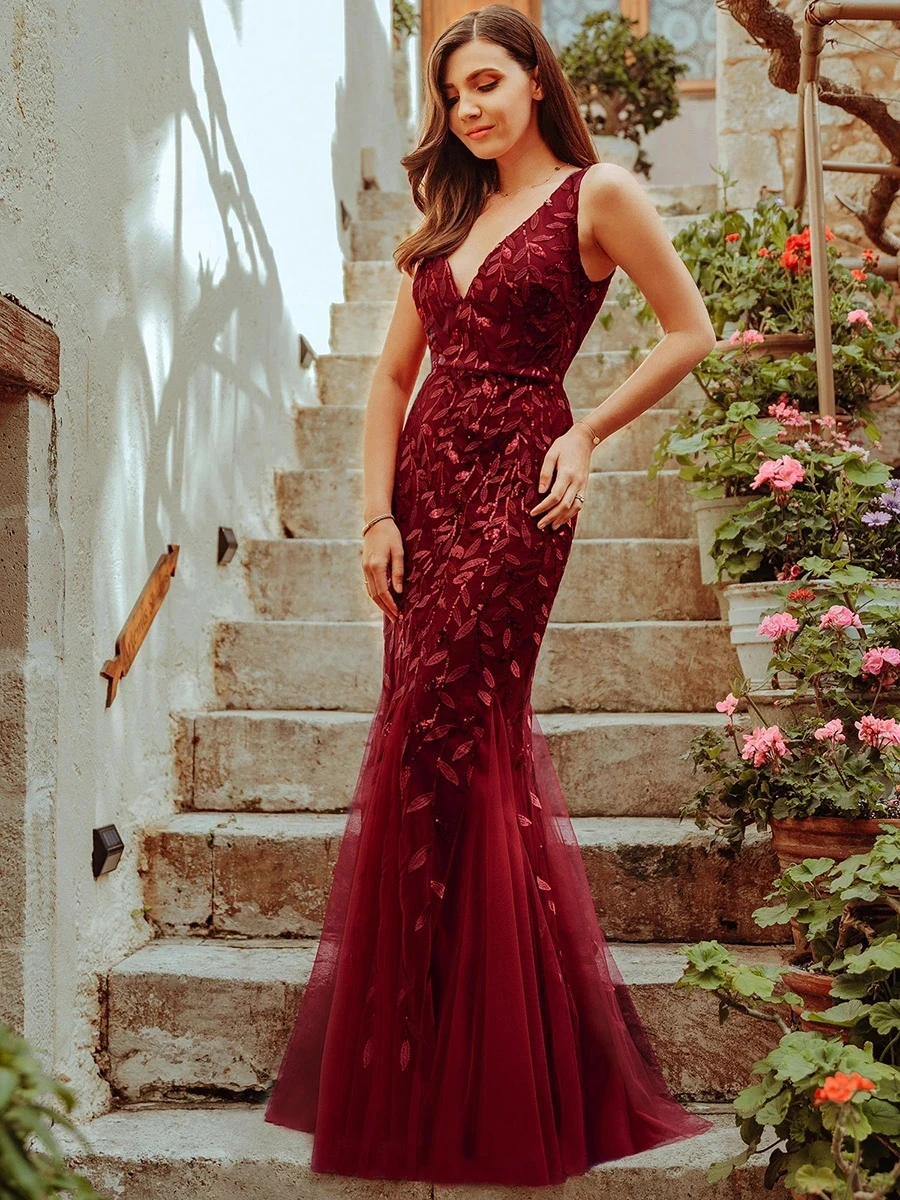 

Classic Fishtail Sequin Wholesale Evening Dresses for Women