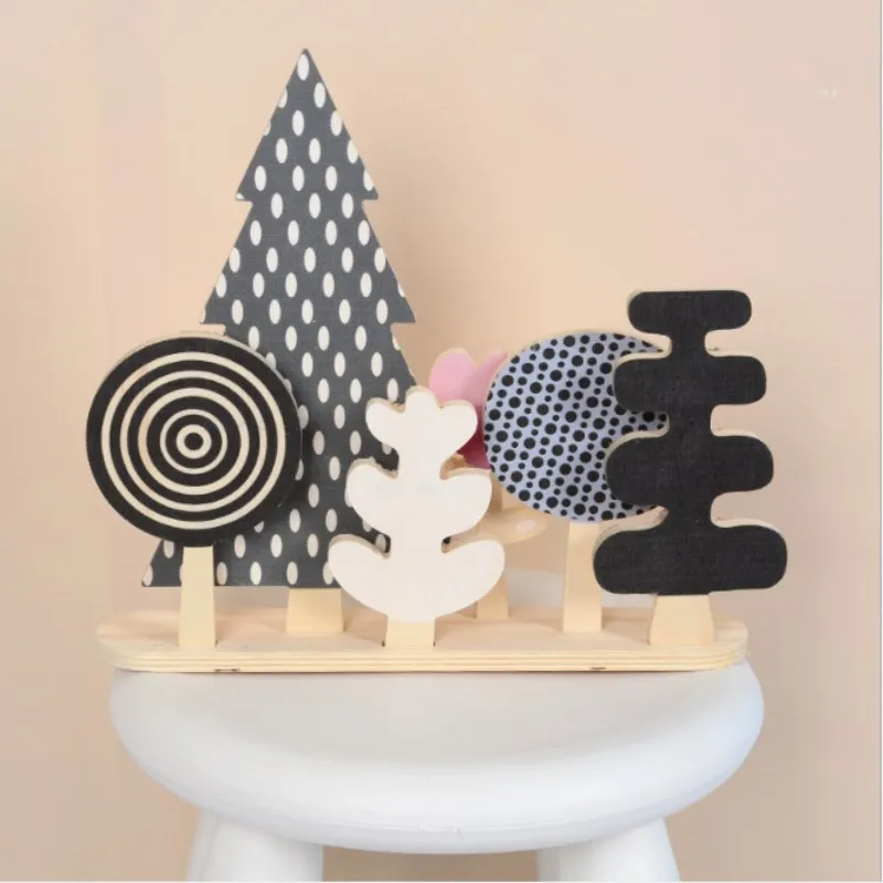 INS скандинавские деревянные елки украшения для детской комнаты Детские игрушки