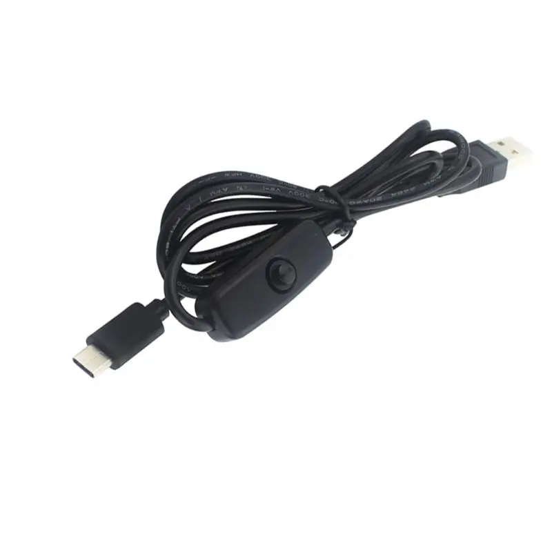 Кабель питания 1 5 м Type C папа-USB папа с кнопкой переключения для Raspberry Pi 4 |