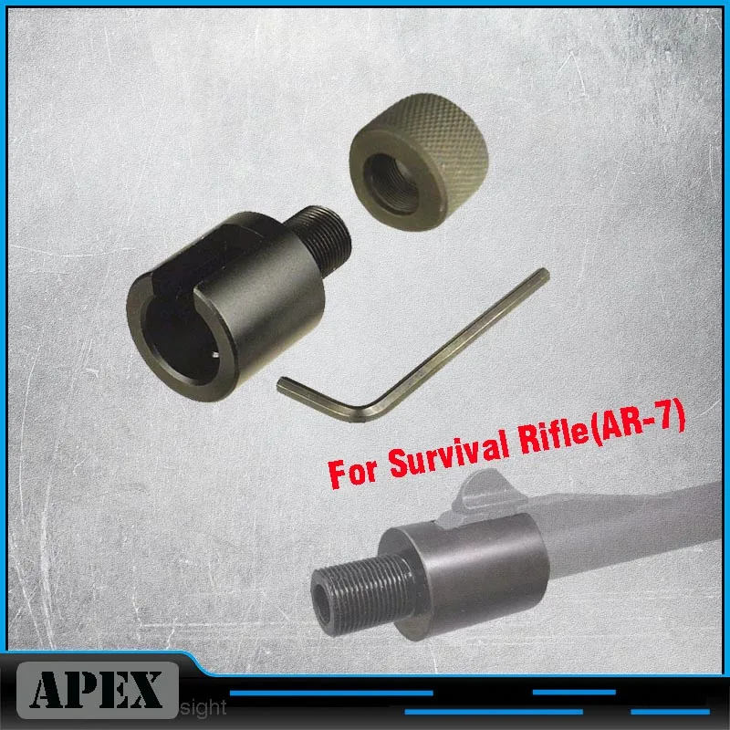 Адаптер с резьбой на конце цилиндра 1/2 28 для выживания винтовки (AR 7) 28|Аксессуары