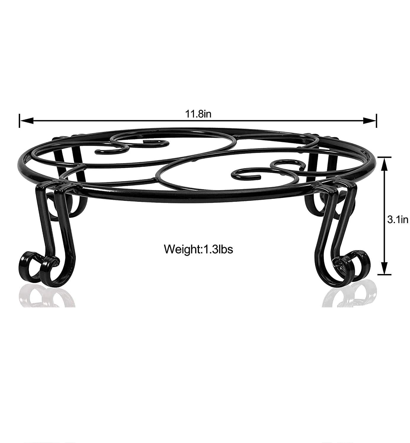 

Supports Duty Indoor Inch Heavy Iron Container Pots Planter Plants Rack Stander Garden Planting Flower Pot Bracket Metal