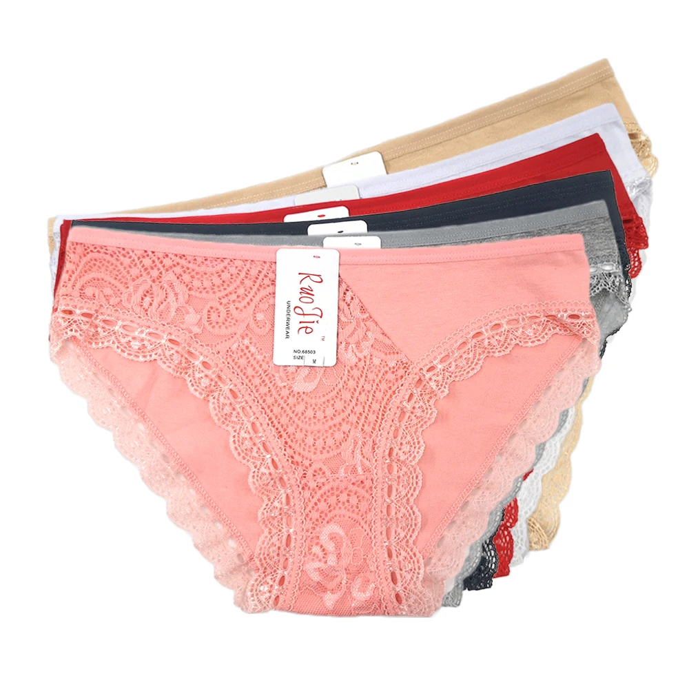 Женские кружевные трусики мягкие хлопковые с низкой посадкой|Женские трусики| |