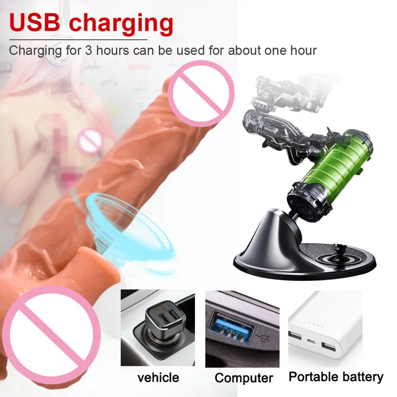 Автоматический телескопический нагреватель реалистичный пенис вибратор с