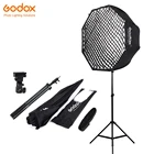 Godox 80 см восьмиугольная ячеистая сетка зонтик софтбокс световая подставка зонтик кронштейн комплект для строб студия вспышка Speedlight