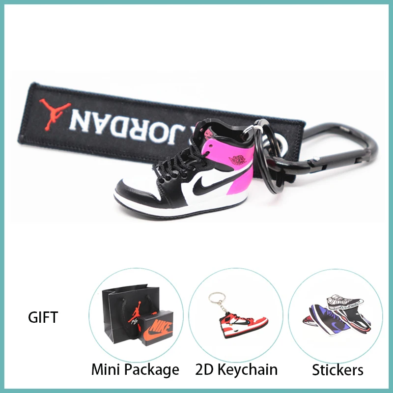 Новинка ручной работы 3D AJ Key ChaiAir Mini Jordan кроссовки модель милый брелок для ключей Баскетбольная обувь Подарочный Брелок для ключей модные украшения - Цвет: 44