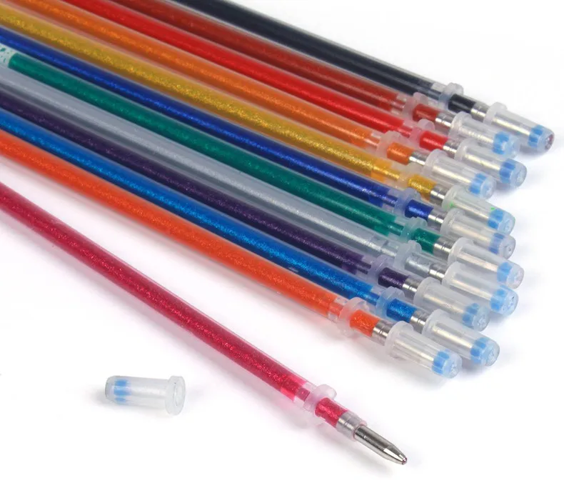 

48pcs Colors Glitter Sketch Drawing Color Pen Markers Gel Pens Set Refill Rollerball Pastel Neon Marker Office School Stationery