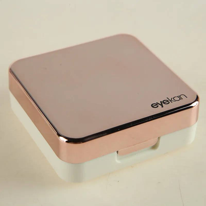 Цветной чехол для контактных линз с зеркалом женщин цветная коробка глаз