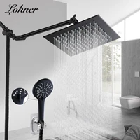 rainfall shower head chrome wall mounted shower sets bathroom shower faucet hot and cold mixer brass faucet bathtub shower