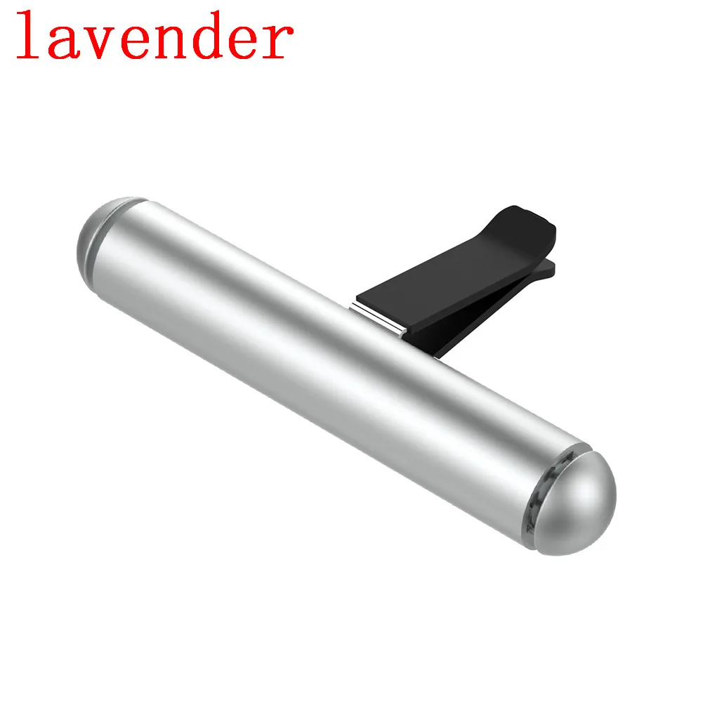 metal-Silver-Lavende Автомобильный освежитель воздуха в автомобиле, твердый парфюм, кондиционер на выходе, клипса, авто интерьер, вентиляционный диффузор, автомобильные аксессуары - Название цвета: metal-Silver-Lavende