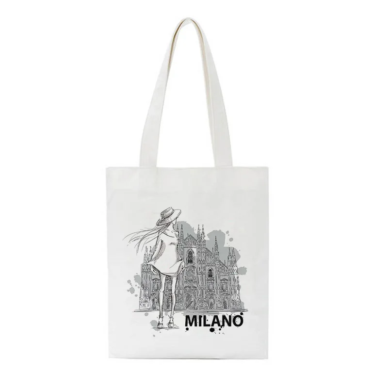 Красивая Женская парусиновая сумка на плечо под Эйфелевой башней Парижа новинка