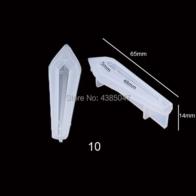 10-65x14 Высушенный цветок силиконовые УФ смолы эпоксидной формы DIY ювелирные изделия инструмент ювелирные изделия формы кристалл алмазные формы - Цвет: 10-65x14