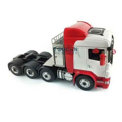 1/14 LESU металлический шасси RC трактор грузовик DIY Hercules Sca 8*8 кабина Tmy