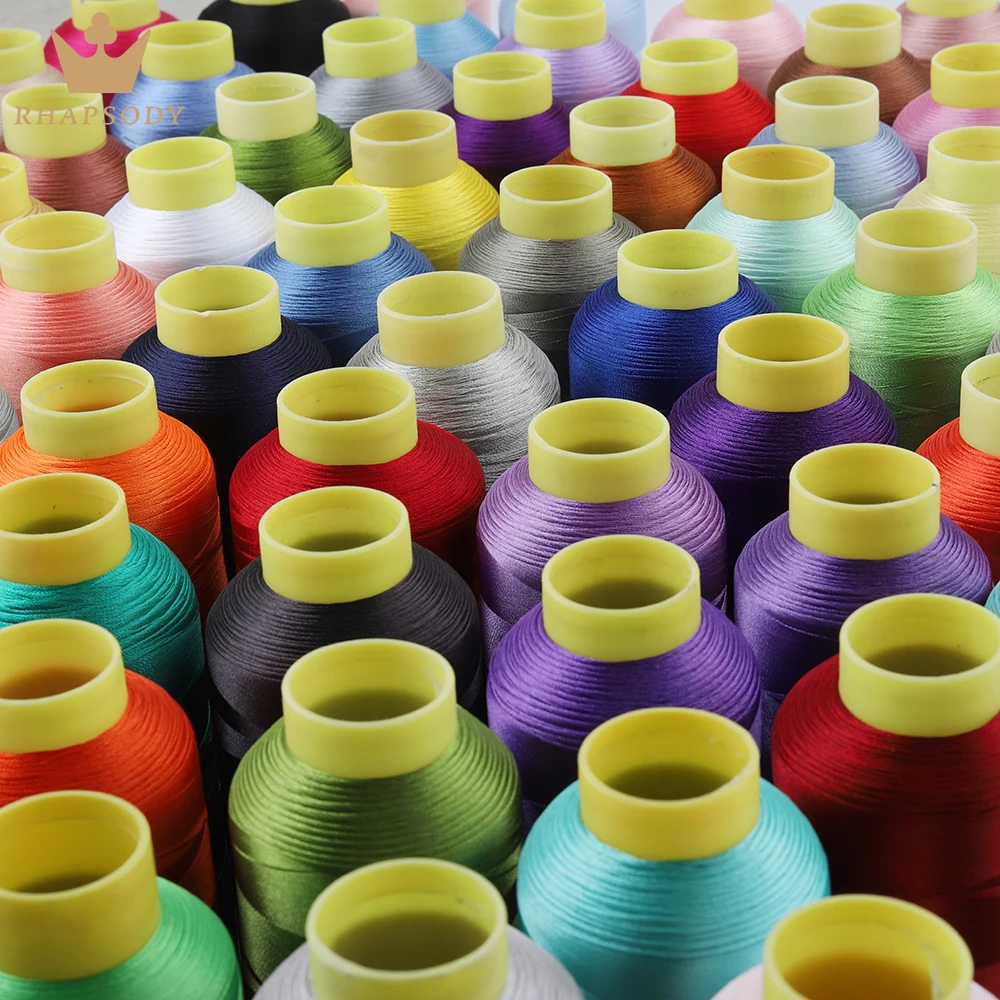 Полиэфирная Вышивальная нить 5000 м 40WT нитки с высоким блеском для Brother/Babylock/Janome