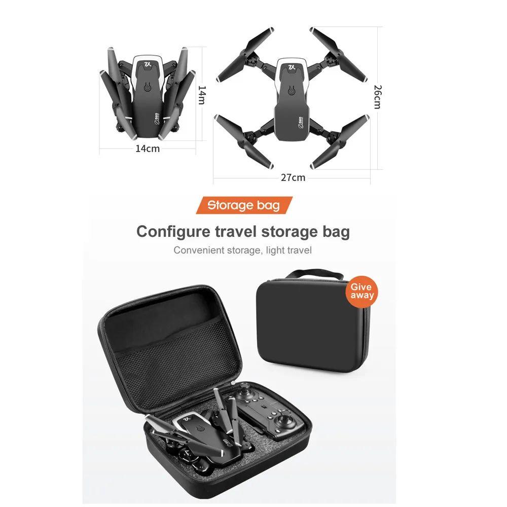 

2020 NEW Rc Drone 4k/ 1080P HD Wide Angle Camera WiFi fpv Drone Dual Camera Quadcopter Real-time transmission Helicopter Toys