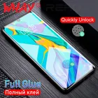 Закаленное стекло с полной проклейкой для Huawei Nova 7 P30 P40 Pro Mate 20 30 40 Pro, Защитное стекло для экрана телефона Honor 30 Pro, пленка