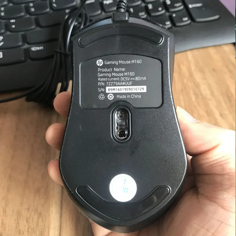 Рекламный подарок RGB Мышь hp USB Проводная игровая мышь M160 оптическая dpi 1000 3D эргономичная геймерская мышь для компьютера ноутбука