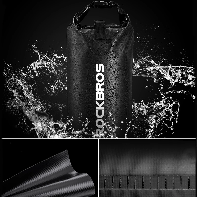 ROCKBROS, 2L, 5L, для плавания, фитнес, водонепроницаемая сумка, Ультралегкая, модный дизайн, для рыбалки, бега, спортзала, Спортивная, Bgas, для мужчин и женщин, 6 цветов