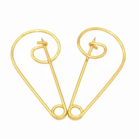55mm gold safety pin brooch stitch markers safety pins decorative pins sewing safety pins garment pins holder brooch pin 10pcs