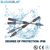 10 pairs solar pv y branch connector high quality standard with 4mm2 solar cable solar pv connector