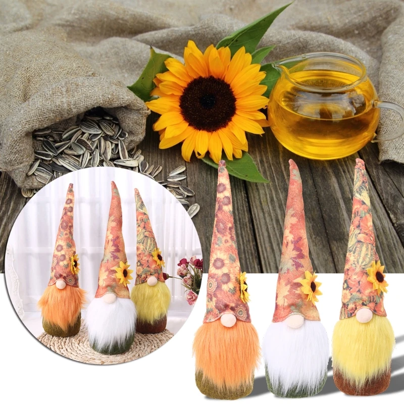 Осенний урожай фестиваль гном подсолнечника шведский ниссе томте подарок на