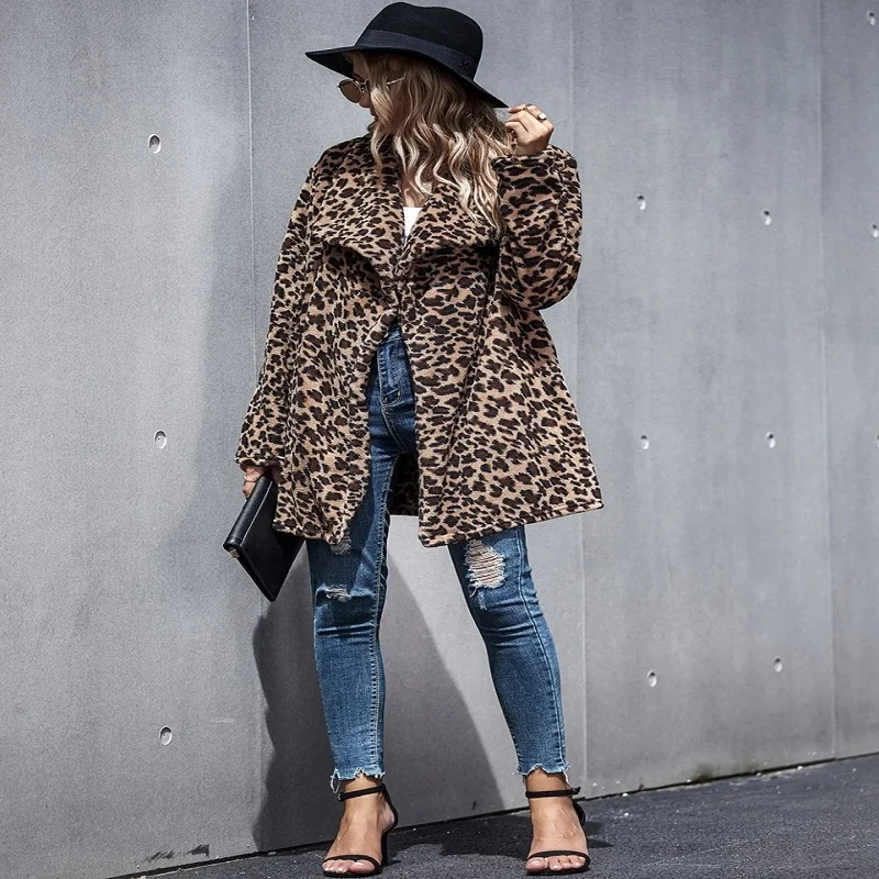 

2020 Best-Selling European And American Woman's Faux Fur Coats Casual Fashion Slim New Autumn Winter Long Woolen