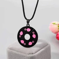 ladybug mouse choker necklace ladybug black cat cosplay costume kids jewelry rose pendant for girls women fandom gift