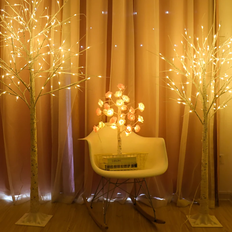 Светильник в виде Розы на дерево 45 см 60 см|Праздничное освещение| |